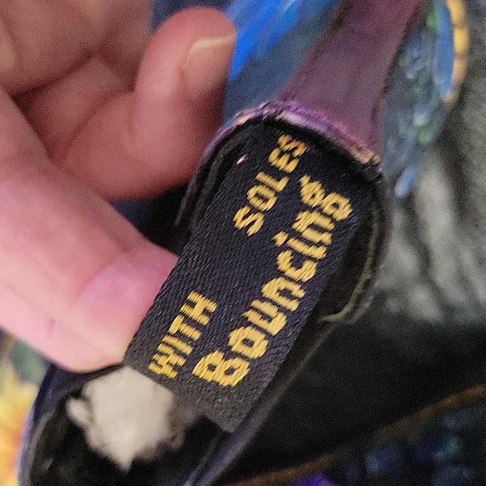 Handpainted Doc Marten Chelsea Platform Boots Sunflower Design One of a Kind! - Picture 14 of 16
